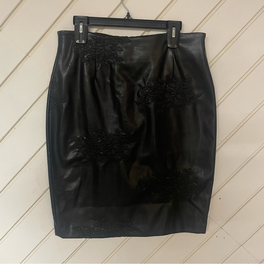 Worthington Faux Leather Pencil Skirt, Size 12